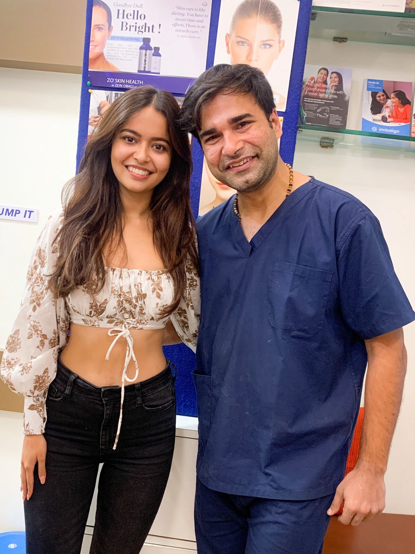 Femina Miss India West Bengal 2022 Megna Mukherjee at The Dental Hub.