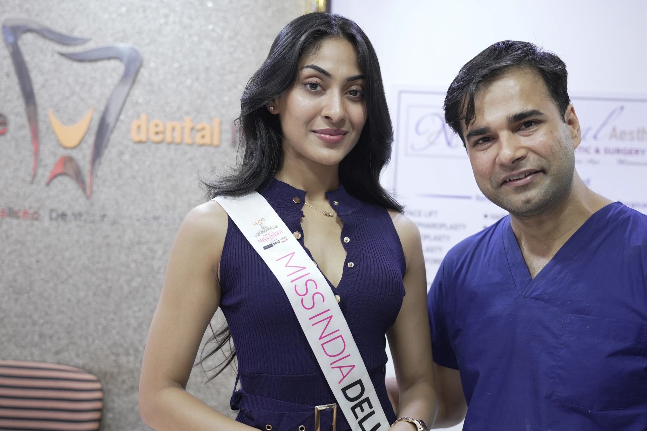 Femina Miss India 2022 Delhi Prakshi Goyal at The Dental Hub.