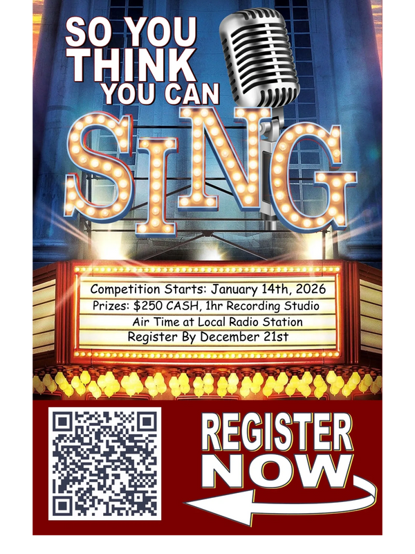 Register by December 21st!  Age brackets: 12-18 and 19+.   Everyone is welcome and invited to attend