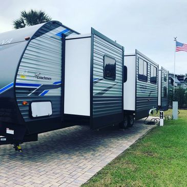 Movie production trailers are available for Miami RV Rentals