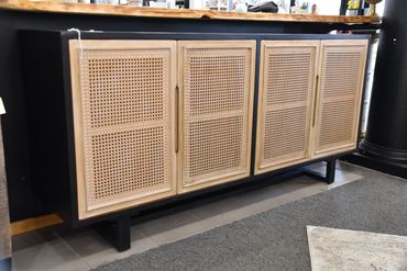 NST Randall 4 Drawer Cabinet in Black/Rattan
$997