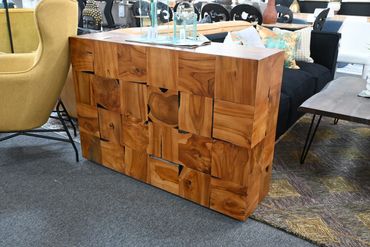 UM Teak Tack Toe Console Table
$897
49x33x13