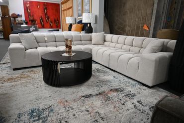 DW Bergin Sectional In Belfast Tan $1297