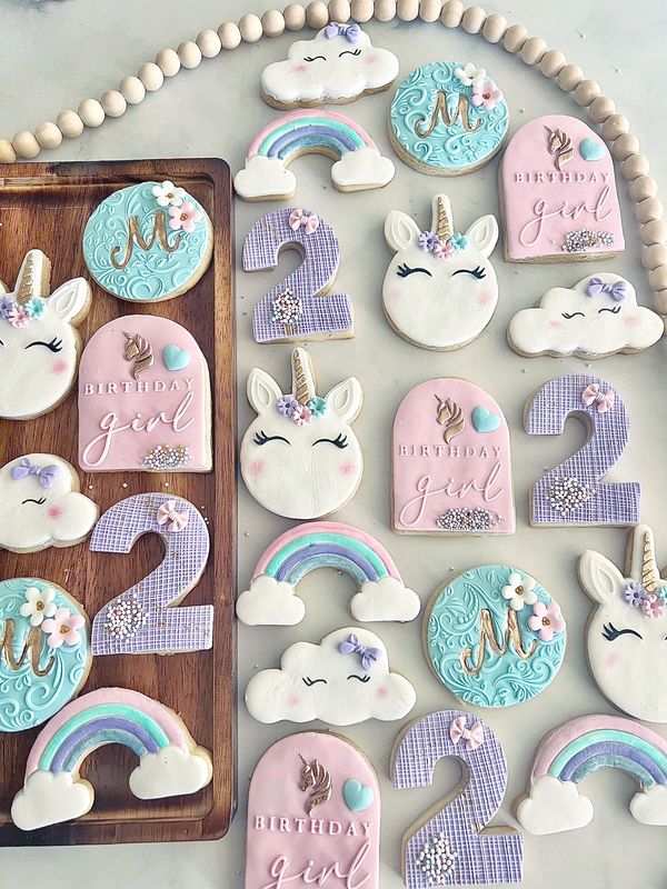 unicorn custom cookies