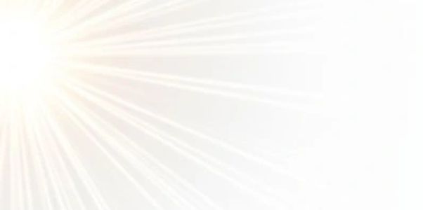 Bright, glowy sun with rays coming from it, depicting the vision of Inspire 360HR.