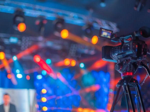 production cameras at a live event