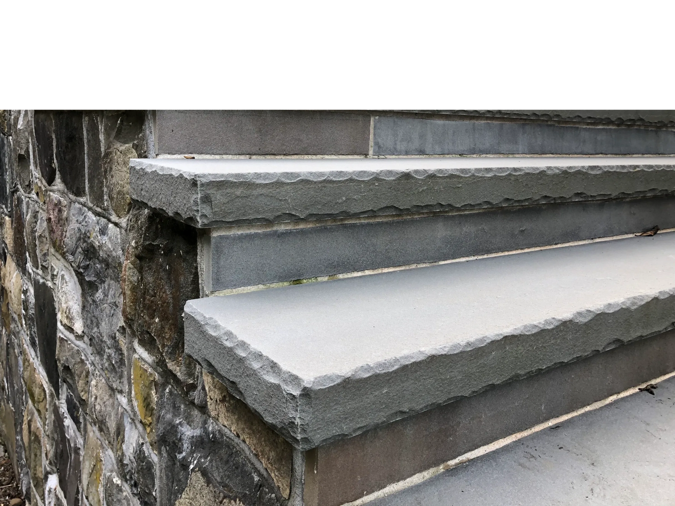 bluestone flagstone stair tread rock faced ornate ny pa md va nc sc ga fl oh wv 