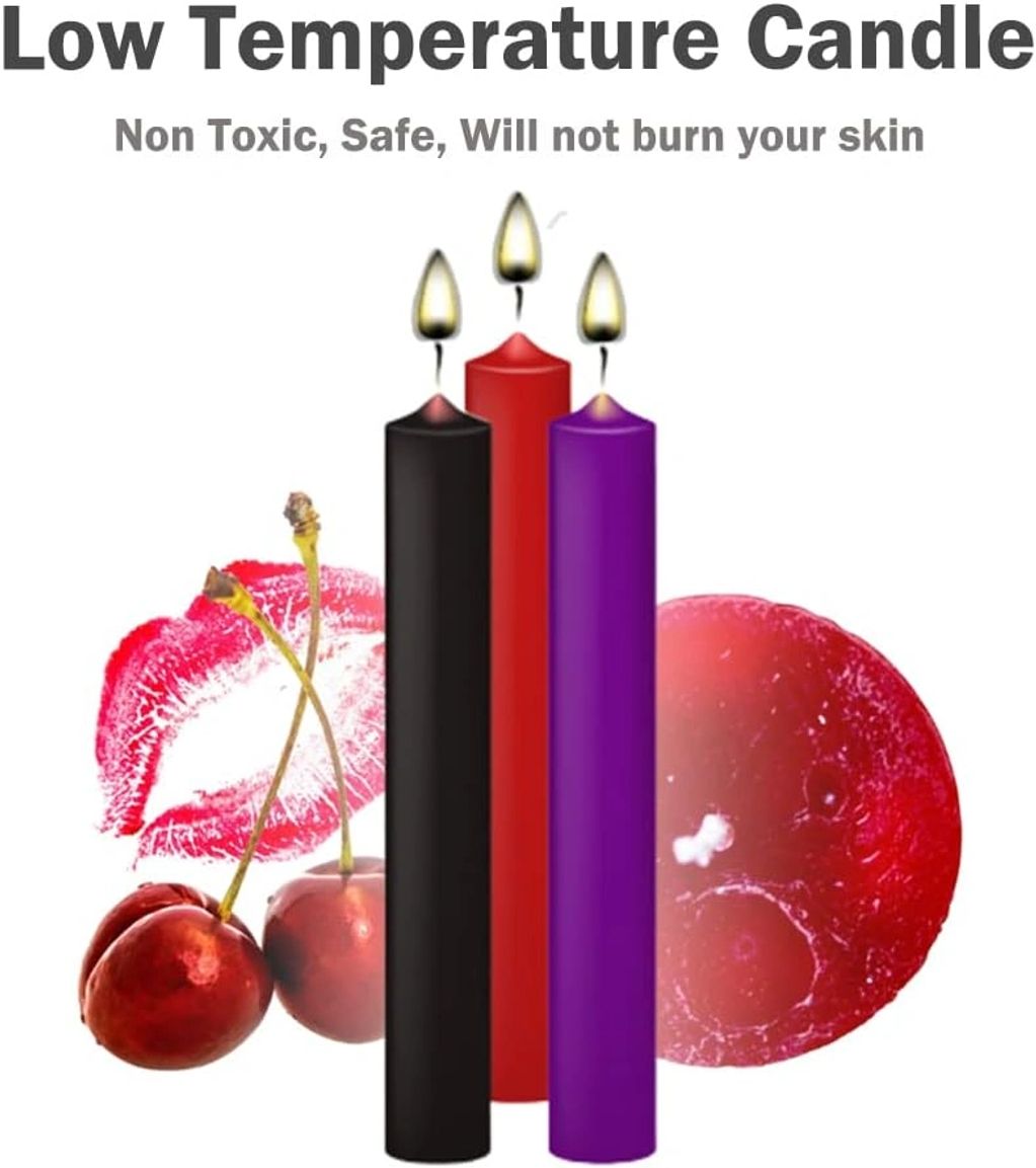 Low Temperature Romantic Wax Play Candles for Lovers Couples 