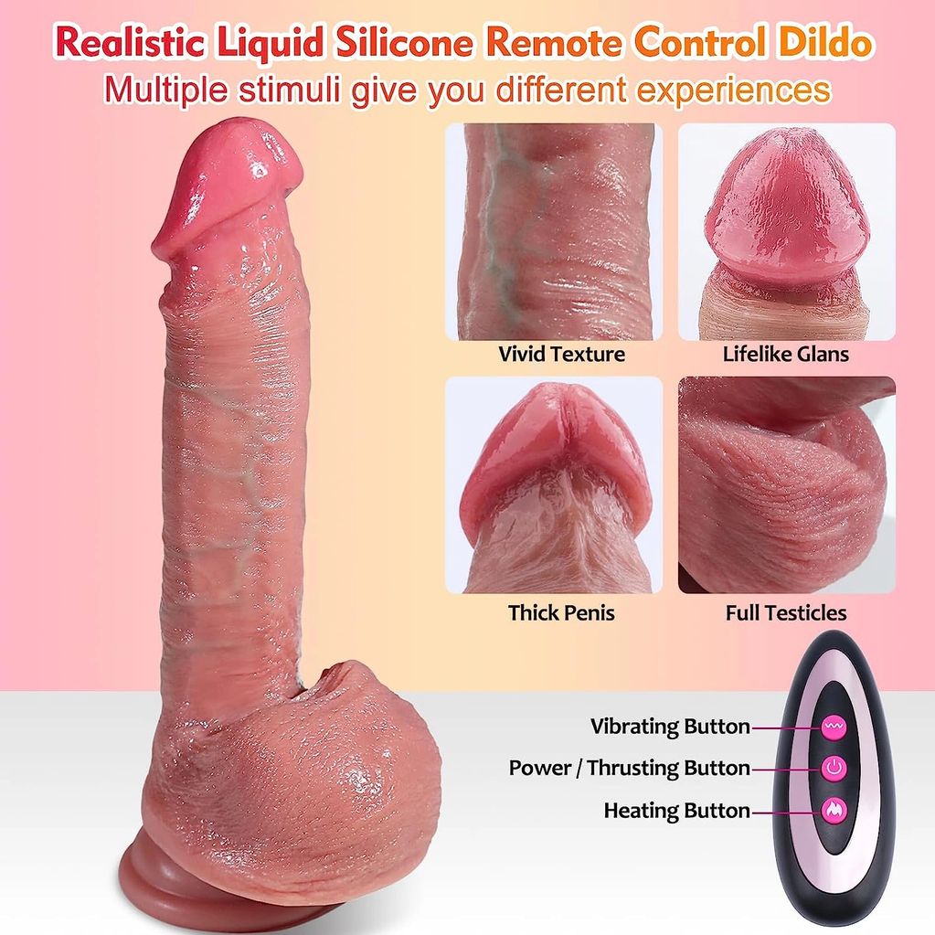 Thrusting Dildo Vibrator Sex Toys