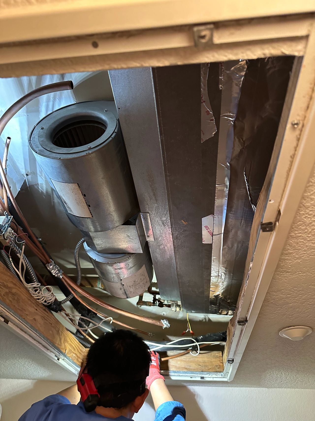 Install First Co Fan Coil and AC PRO condenser, 2.5 Ton