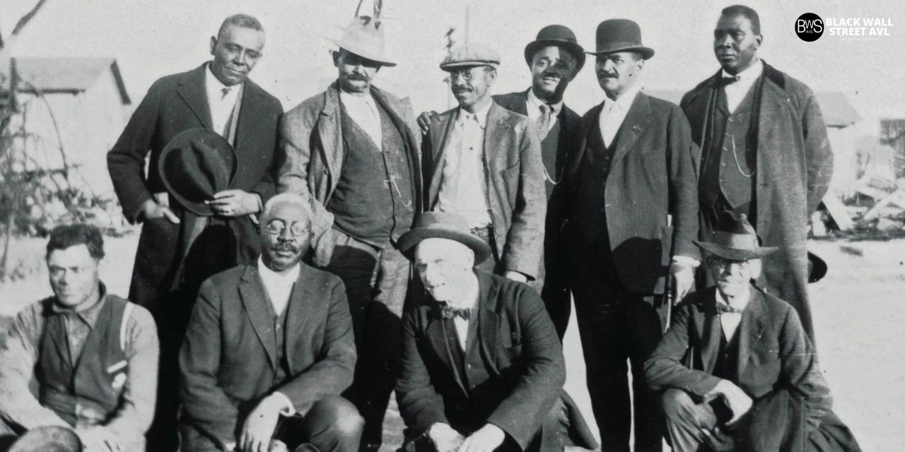 O.W. Gurley (shown here circa 1921, bottom row, second from left) CREDITS: TULSA HISTORICAL SOCIETY AND MUSEUM