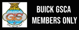 Buick GSCA Members Only