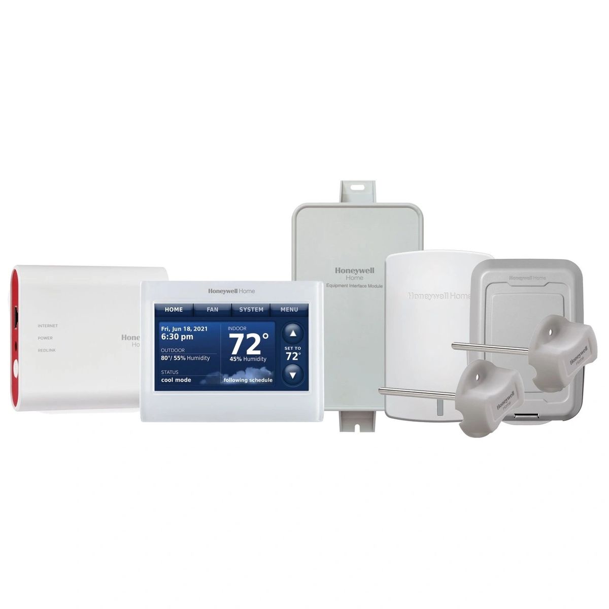 Installed Honeywell Prestige IAQ 2.0 series WiFi Smart Thermostat and