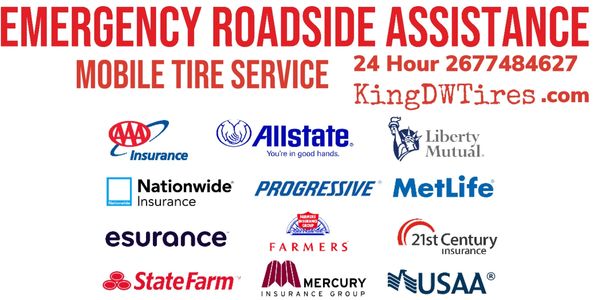 Welcome to King DW tires. We are a 24 hour mobile tire service we accept credit and debit. We also a