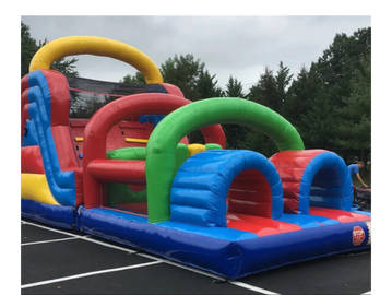 40’ Obstacle Course 
Also available with water attachment for waterslide and pool at the end of the