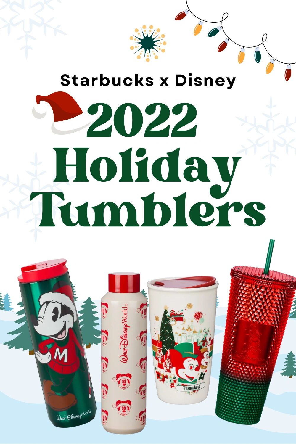 Starbucks x Disney Holiday Tumblers and Cups