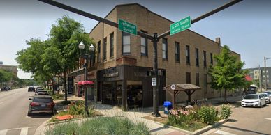 Corner storefront space located at 729 LaSalle Street in Ottawa, Illinois offers 2,200 sq. ft. of pr