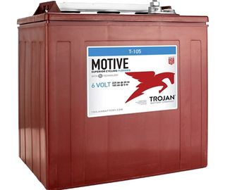 trojan gc2 t-105 6v 225Ah golf cart flooded deep-cycle battery also can be used for solar.