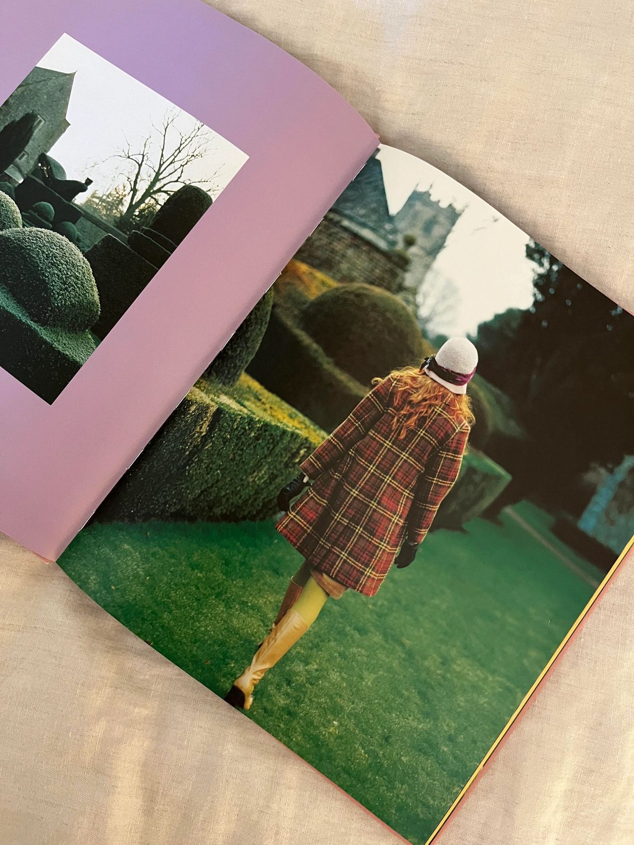 Recently, I was out browsing through second hand books and found this lovely 2001 full color book of a Denmark fashion line. After looking through some of the pictures it really reminded me of that time.  I put it in my little basket to save for Leah. 