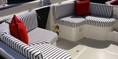 photo of boat cushions