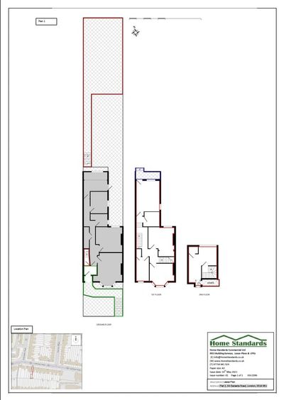 Land registry lease plan Banstead