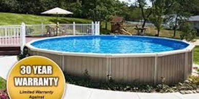 Aquasport pool in side of hill