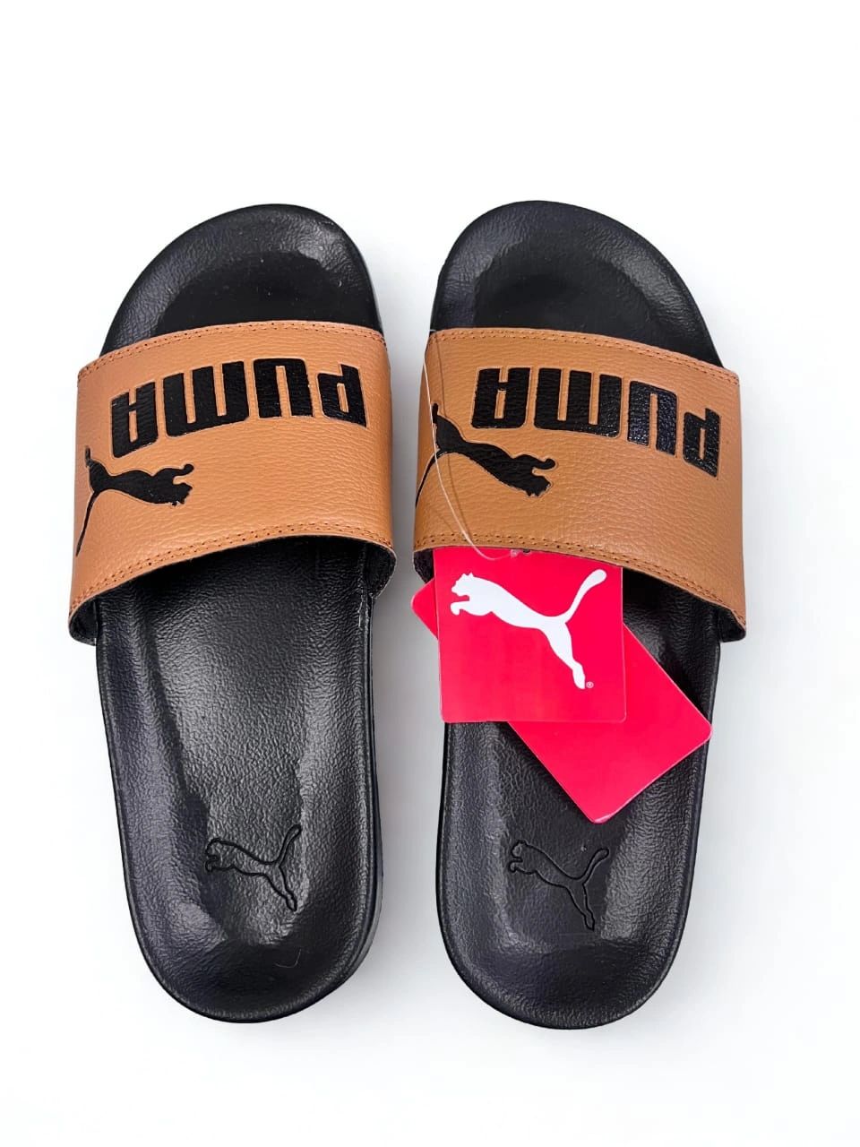 Brown And Black Puma Sandle