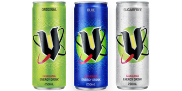 A sleek and slender can of Red Bull energy drink on a white background. The iconic Red Bull logo is 