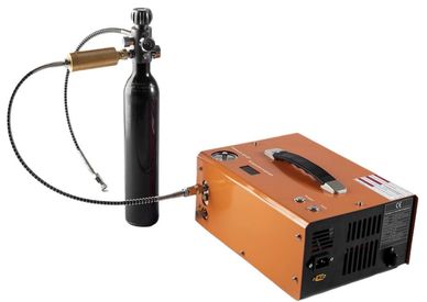 12v portable 300bar pcp compressor auto stop pcp air pump with built-in 110V 220V transformer