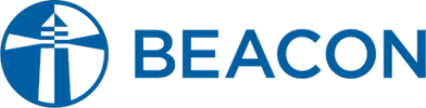 Beacon logo showcasing Arctic Roofing's connection with a trusted supplier of roofing and building materials.