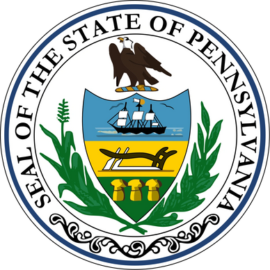 Showcasing official state seals for Arctic Roofing's licenses in New Jersey and Pennsylvania on certifications page