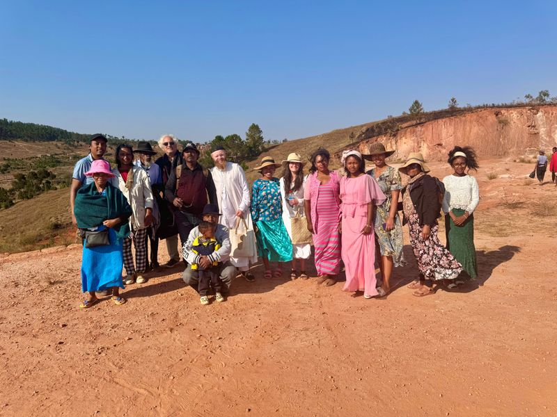 Batya and Jerry Kestenbaum visit members of the Madagascar community in the summer of 2024, who take them on a tour of the 1 hectare of land purchased for the community.
