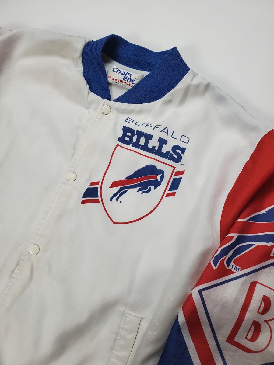 Vintage 90s Buffalo Bills Chalk Line Jacket Mens M NFL Football