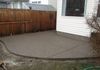 Exposed aggregate patio- after