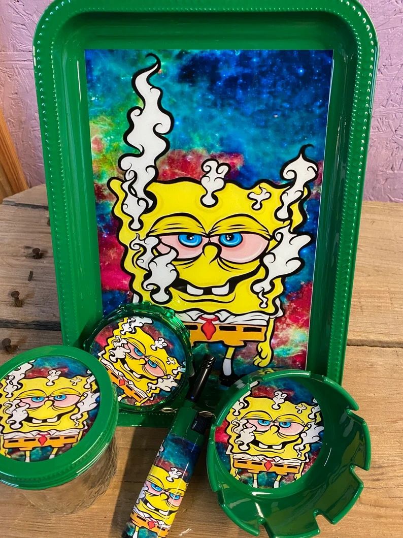 Spongebob and Patrick Rolling Tray – JoCo Custom Designs