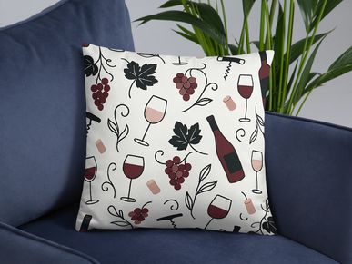 Wine Lover Pillow Home Decor