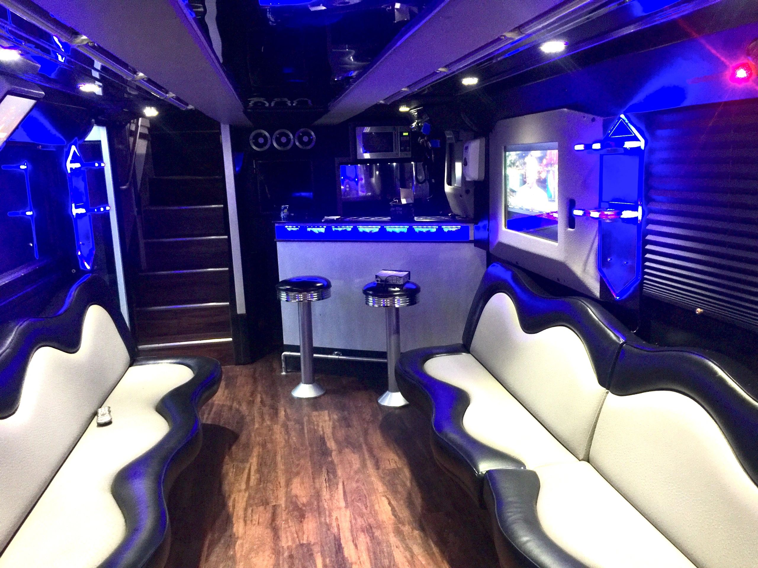 luxury double decker bus