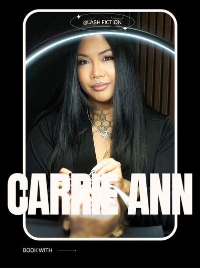 lash extensions with Carrie-Ann