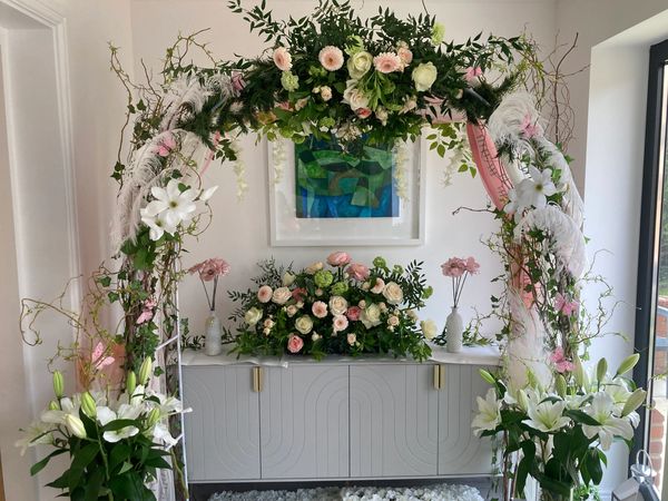 Bespoke floral arch