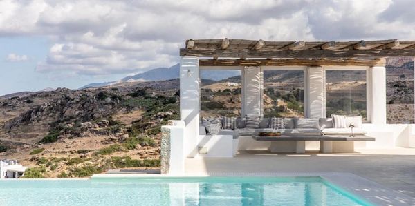 Villa in the mountains on a Greek Island