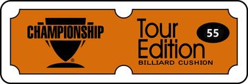 Championship Logo and Tour Edition Billiard Cushion Logo.