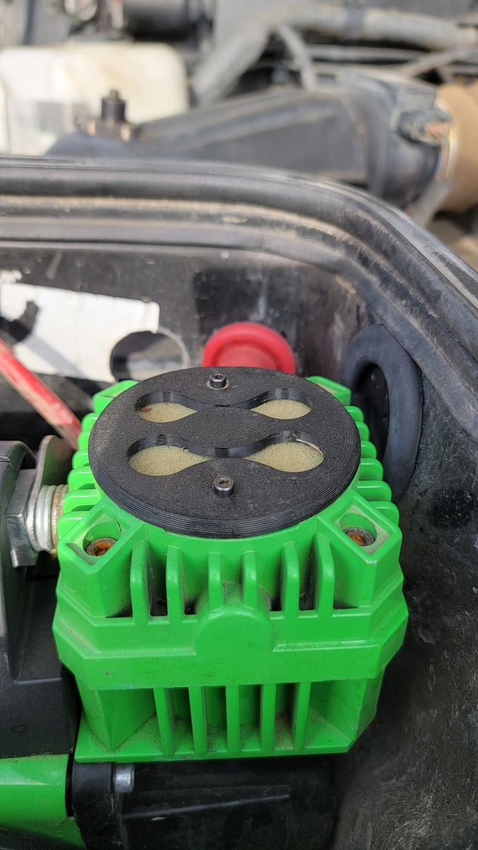 Air compressor filter cap