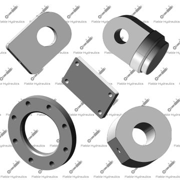 hydraulic cylinder mounting plates