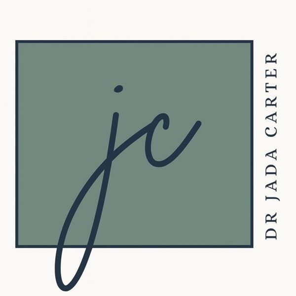 logo with scripted "jc" reasds dr. jada carter on the side