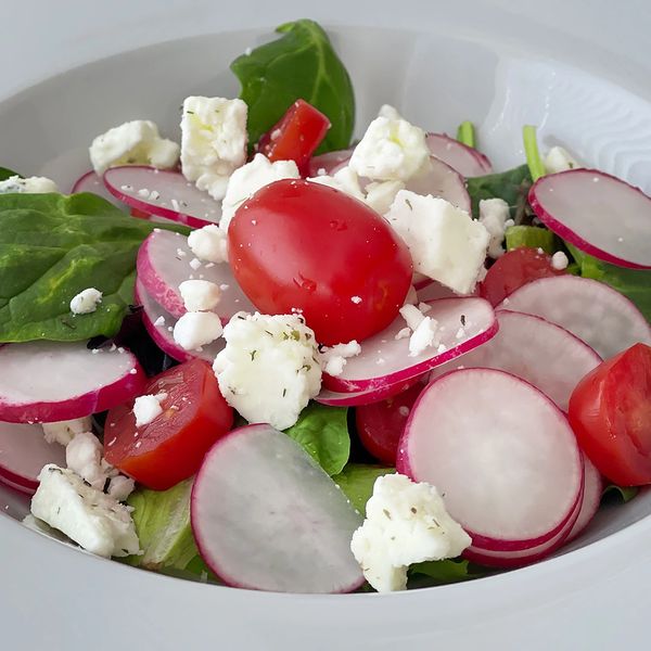 Radish Salad by Ellen Cooks
Radish salad with Feta cheese
Radish salad with grape tomatoes