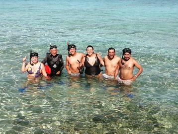 Snorkeling at Sky Reef with Cozumel Buggy Tours 