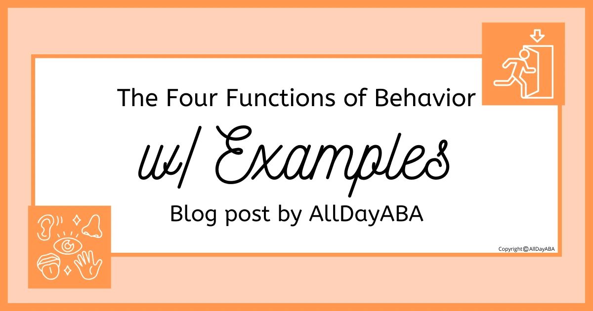 The Four Functions of Behavior in ABA with Examples