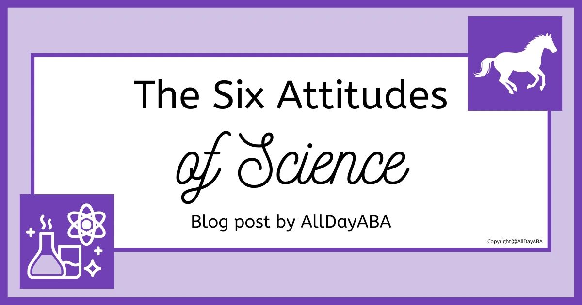 What are the Six Attitudes of Science in ABA?