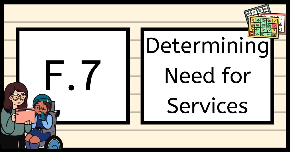 F.7 Determining Need for Behavior-Analytic Services or Referral