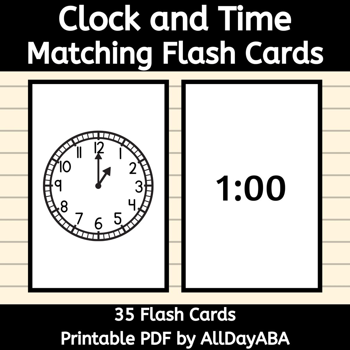 Telling The Time Flashcards Pdf